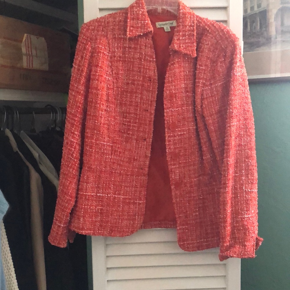 Fantastic blazer beautiful orange gently used